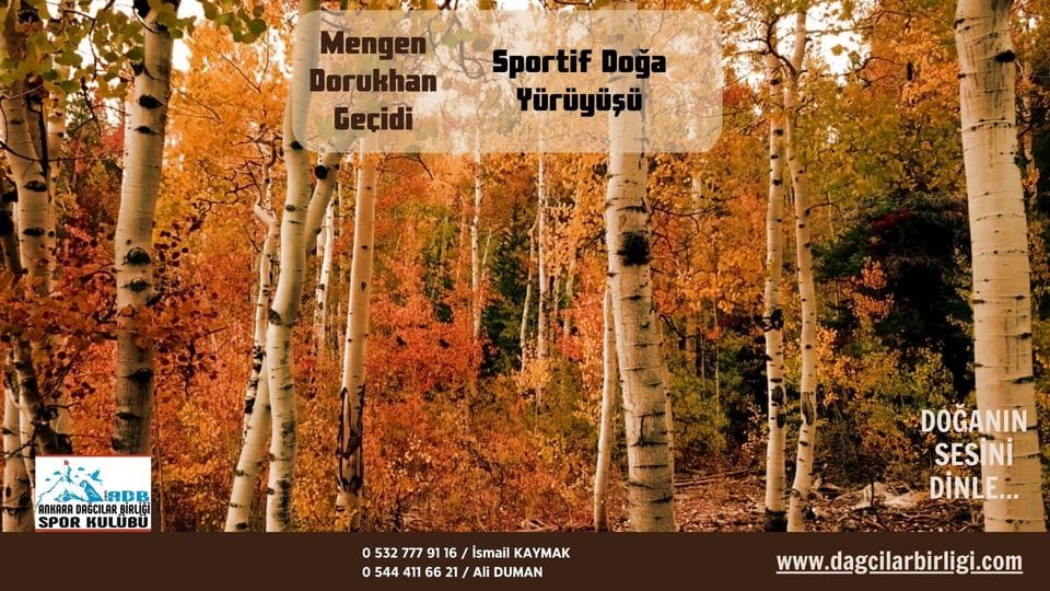 MENGEN DORUKHAN GEÇİDİ SPORTİF DOĞA YÜRÜYÜŞÜ